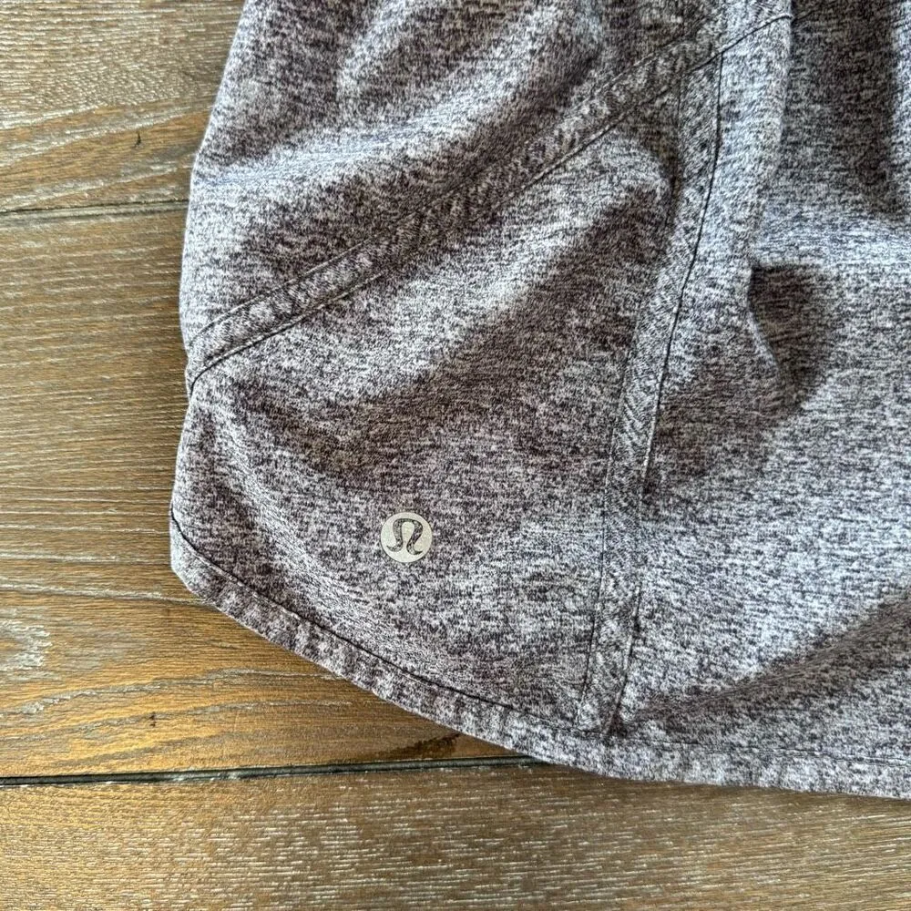 Lululemon Tracker Short V 4" Heather Lux Multi Black / Black Size 4 - Image 5