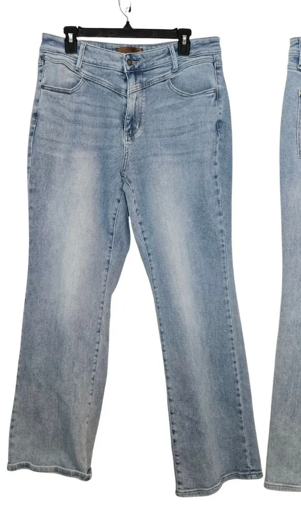 Judy Blue Allison High Rise Front Yoke Retro Wide Fit Jean Size 14W - Image 1