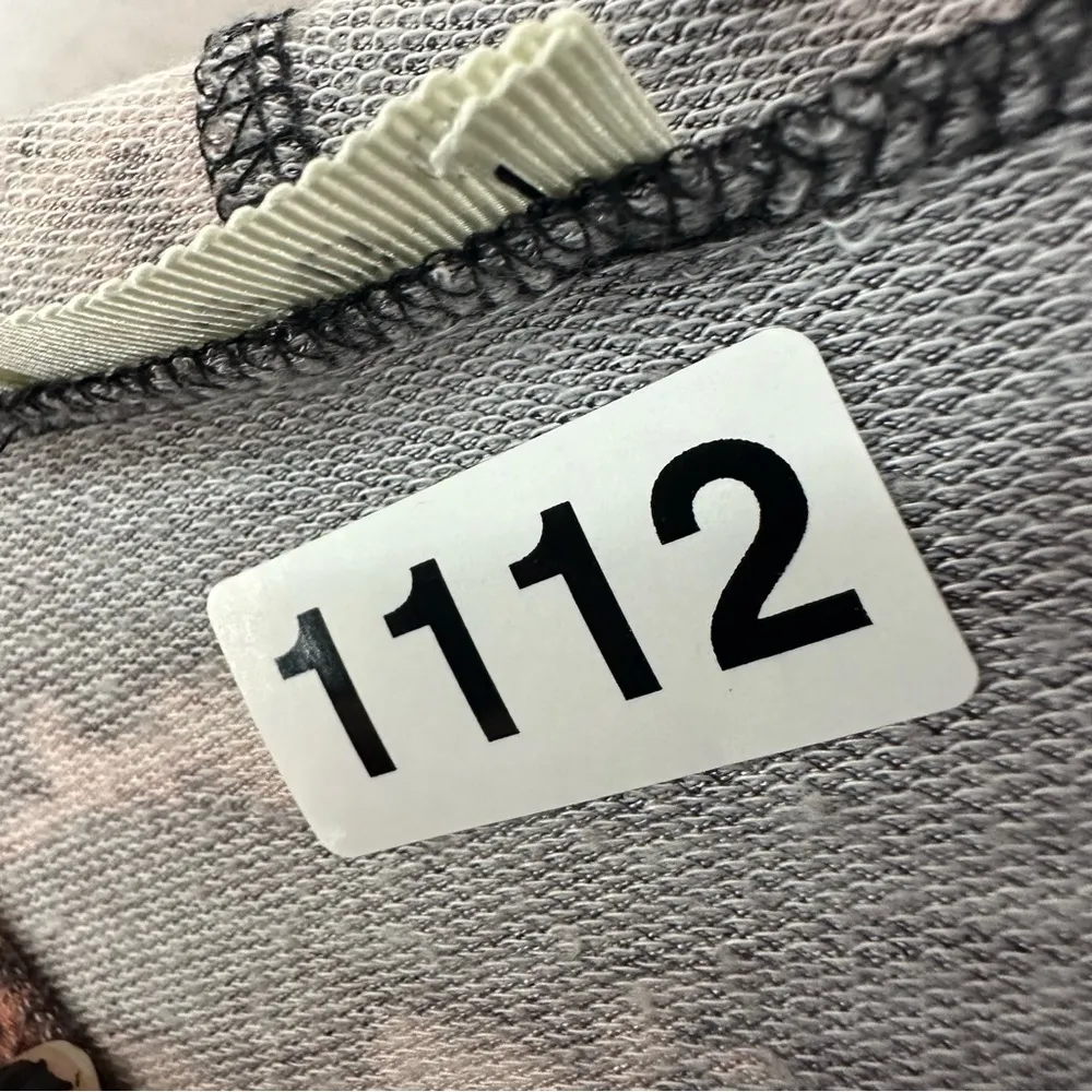 Ginger G Pullover Cropped Bleach Dye Hoodie Womens Medium Grey - Image 7