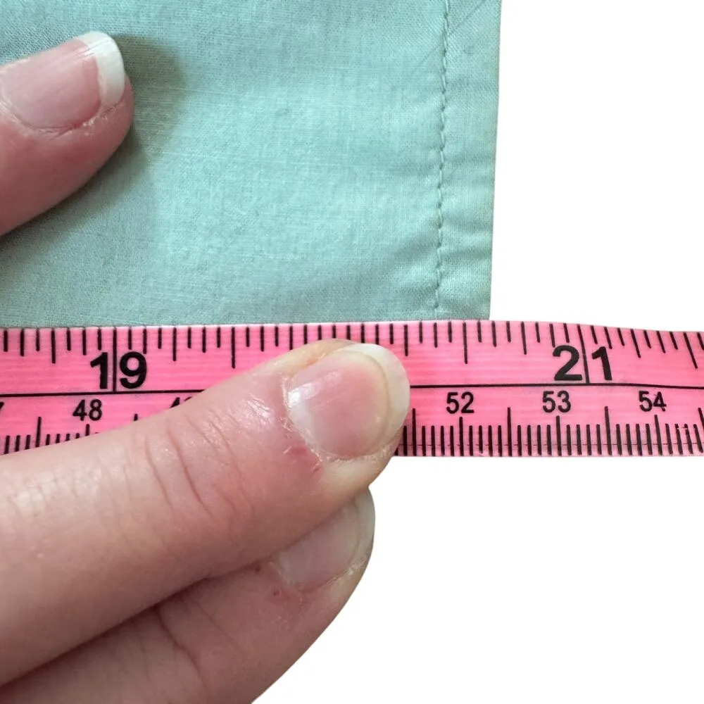 Frank & Eileen Luke Classic Button Front Shirt Mint Green Unisex - Image 9