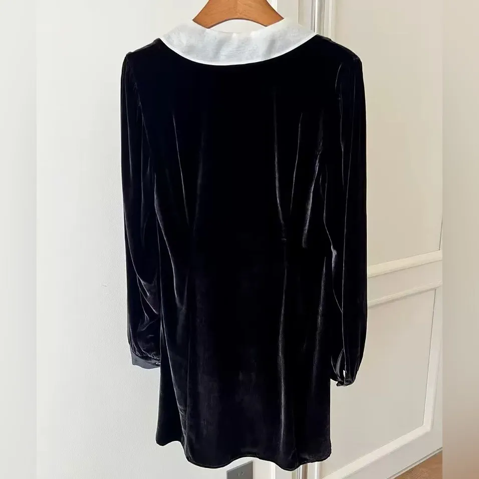 FRAME The Velvet Sailor Mini Dress 2 - Image 7