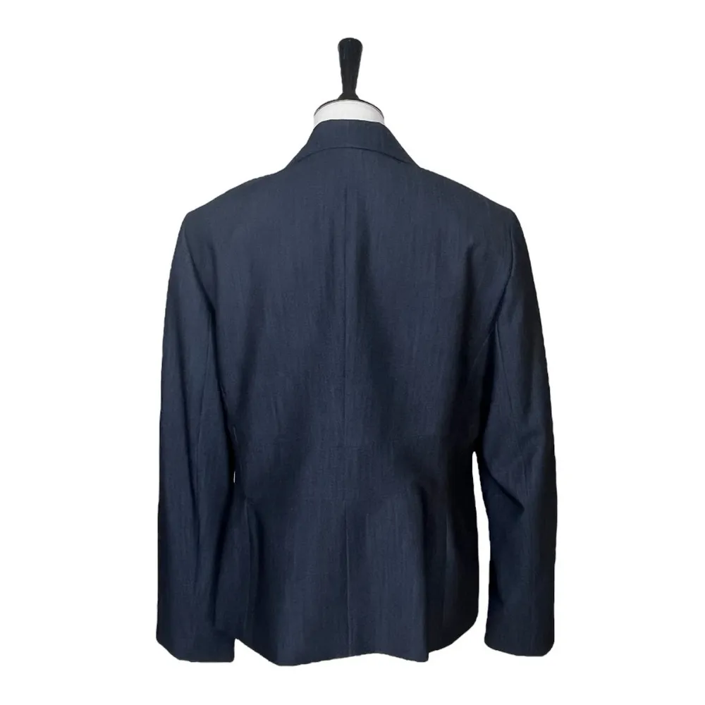 Jones Studio Blazer New Notch Lapel Double Button Charcoal Gray Women’s Size 12 - Image 4