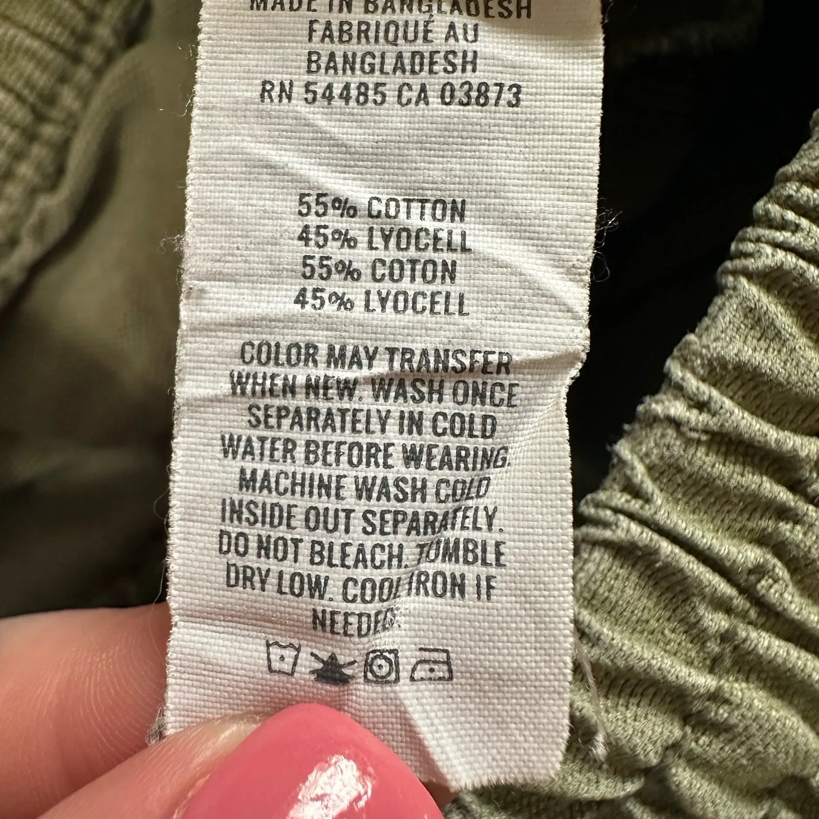 Aerie Pants Size XS Green Baggy Cargo Twill‎ Elastic Drawstring Waist Skater - Image 6