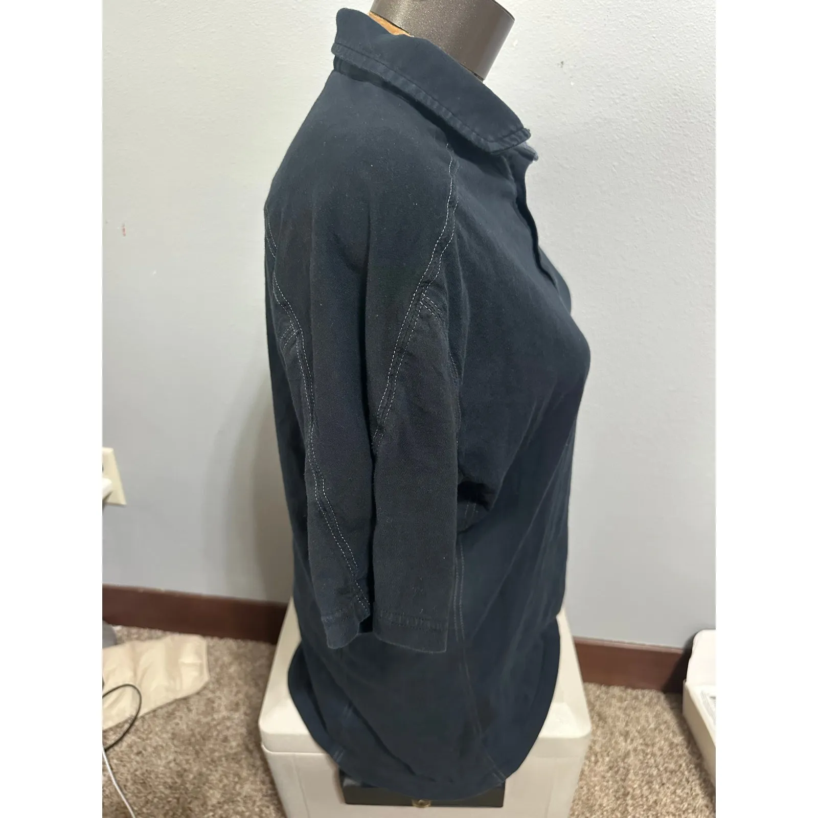 Kuhl Women’s Large Black Short Sleeve Polo - Image 4