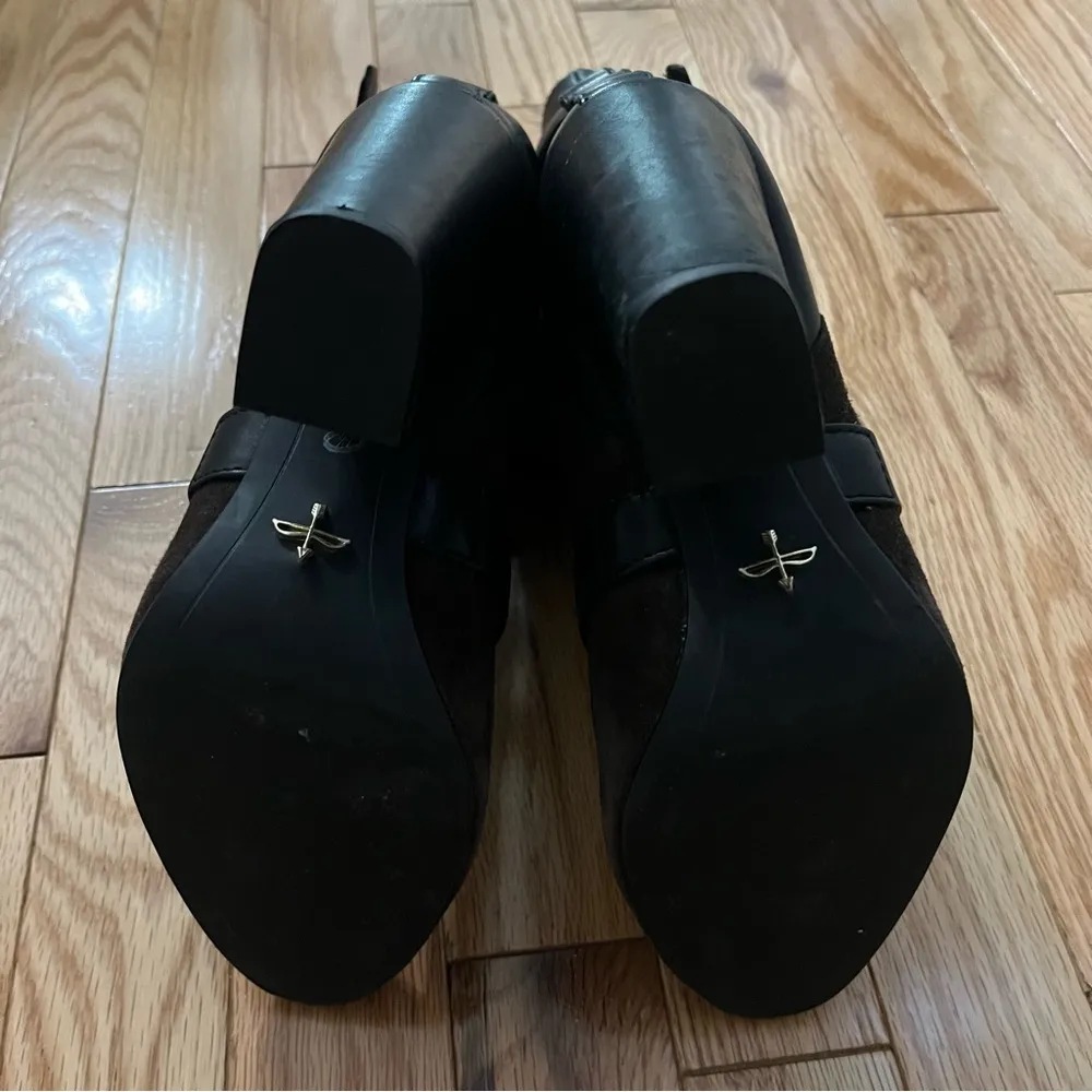 Pour La Victoire Bionda Ebony Brown Kid Suede Leather Boots- size 7-1/2 - Image 11