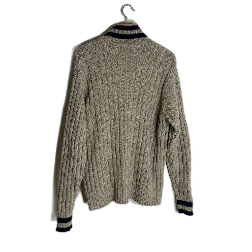 Vineyard vines lambswool cashmere pullover turtleneck knit sweater size large - Image 7