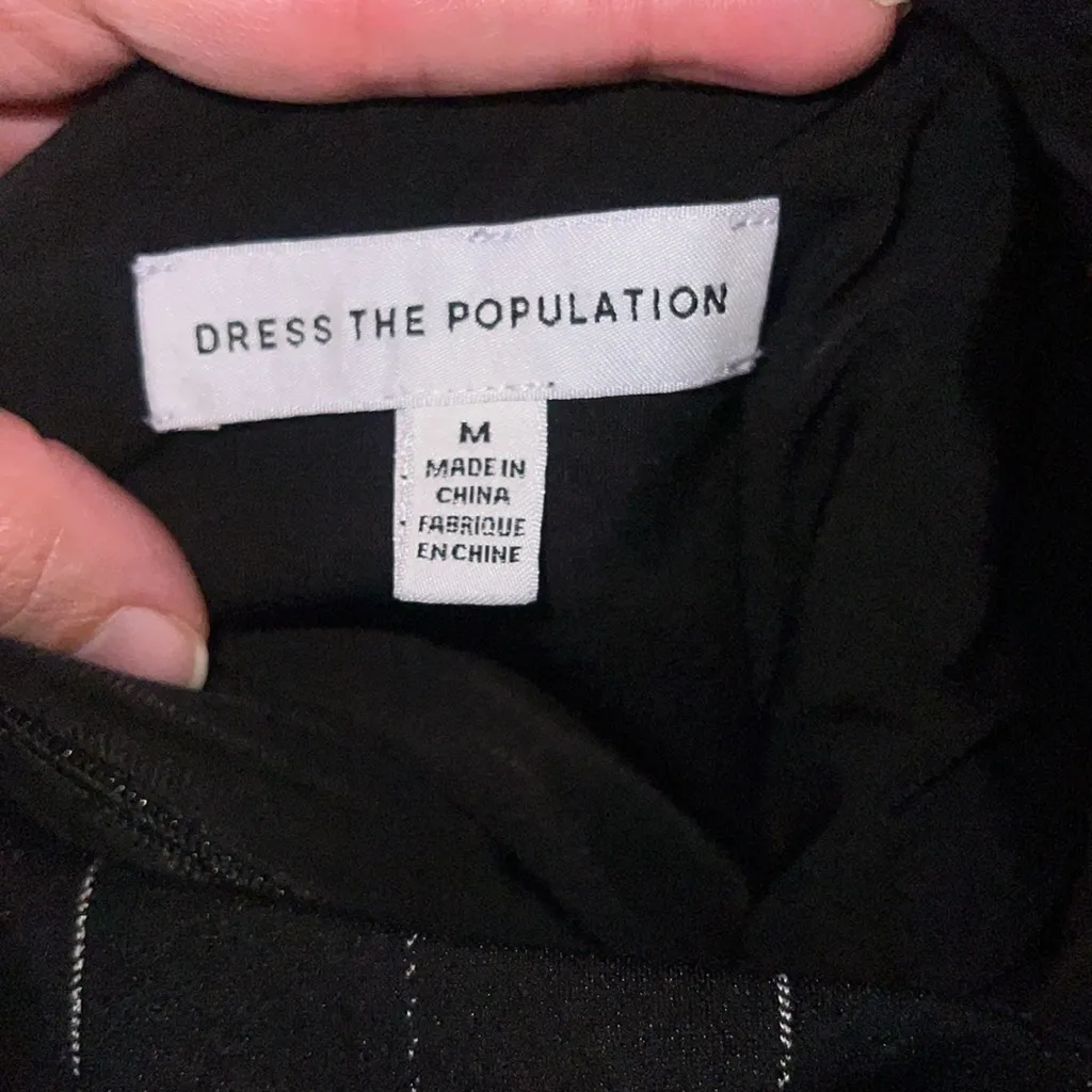 $239 Dress the population on stripe midi dress NWOT. Never worn - Image 5