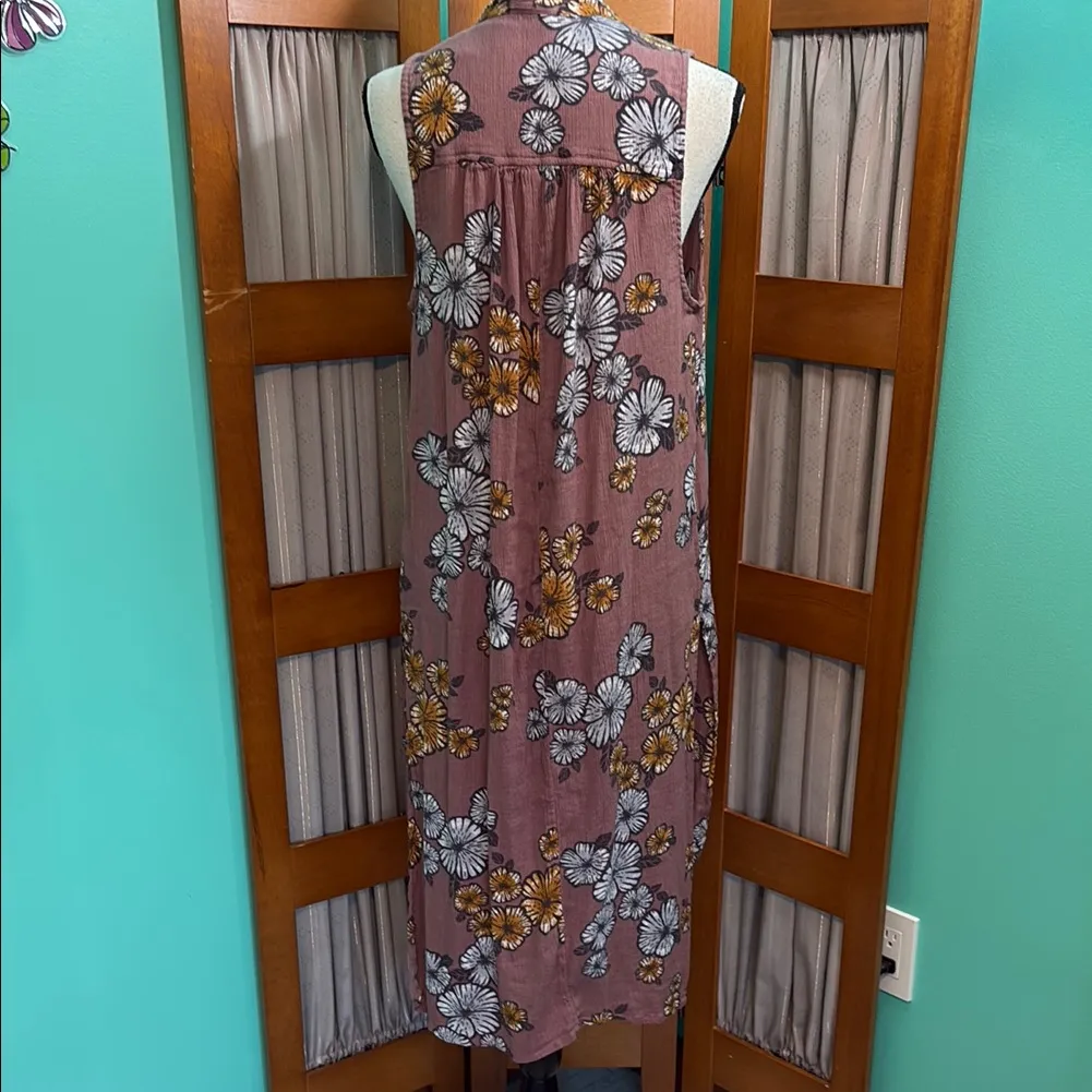 Wild Pearl Floral Dress in Mauve and Mustard - Image 11
