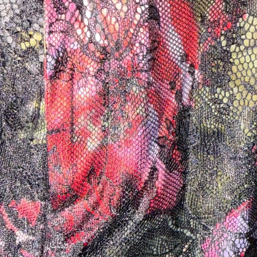 Pearl‎ Georgina Chapman of Marchesa Floral Pants nwt Black Size 12 - Image 4