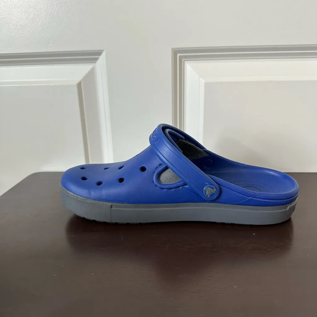 Crocs Citilane Unisex Adults Clogs Blue (Cerulean Blue/Charcoal) Size M6/W8 - Image 3