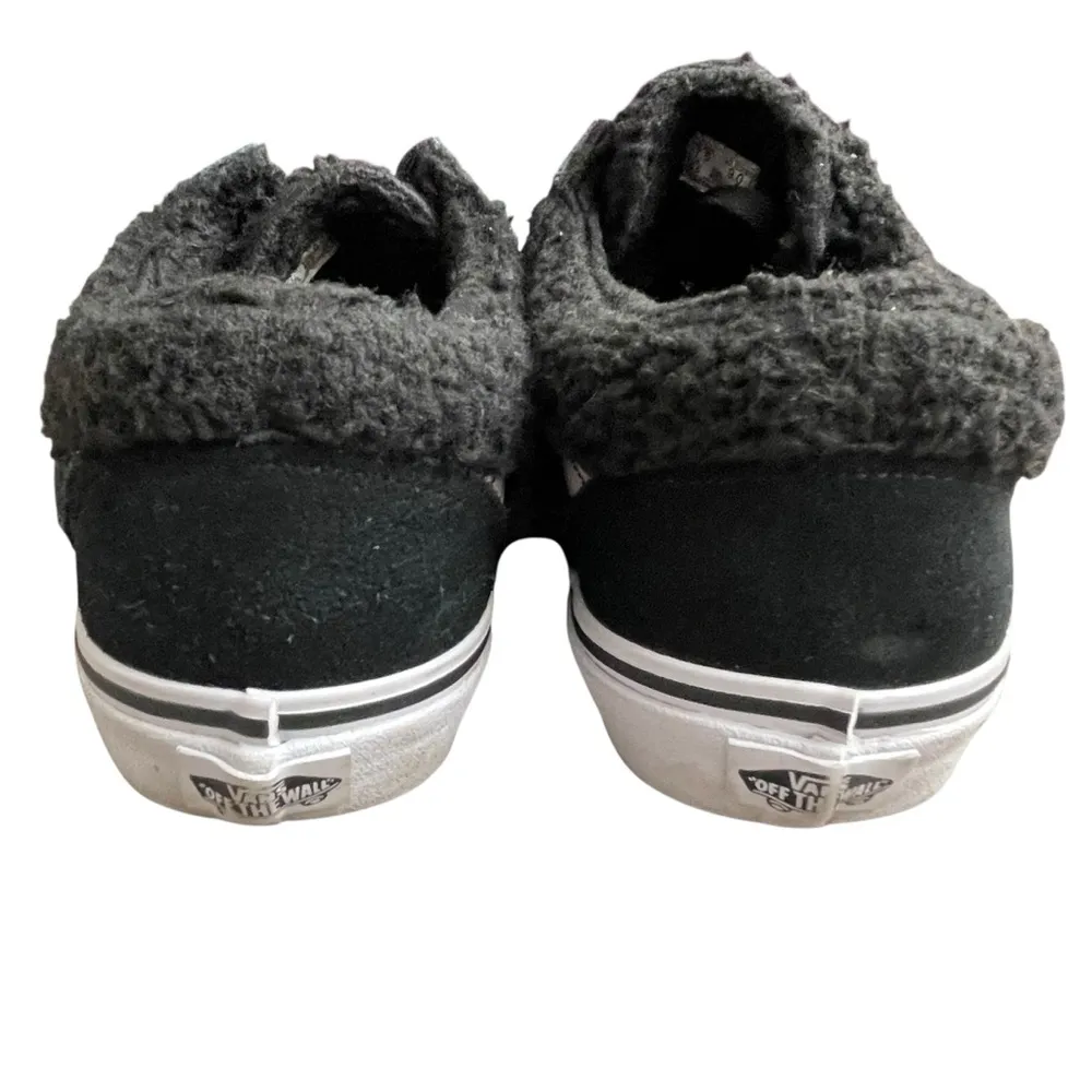 Vans Skate Shoes Black Suede Sherpa Lining Unisex Women’s Size 9 Men’s Size 7.5 - Image 4