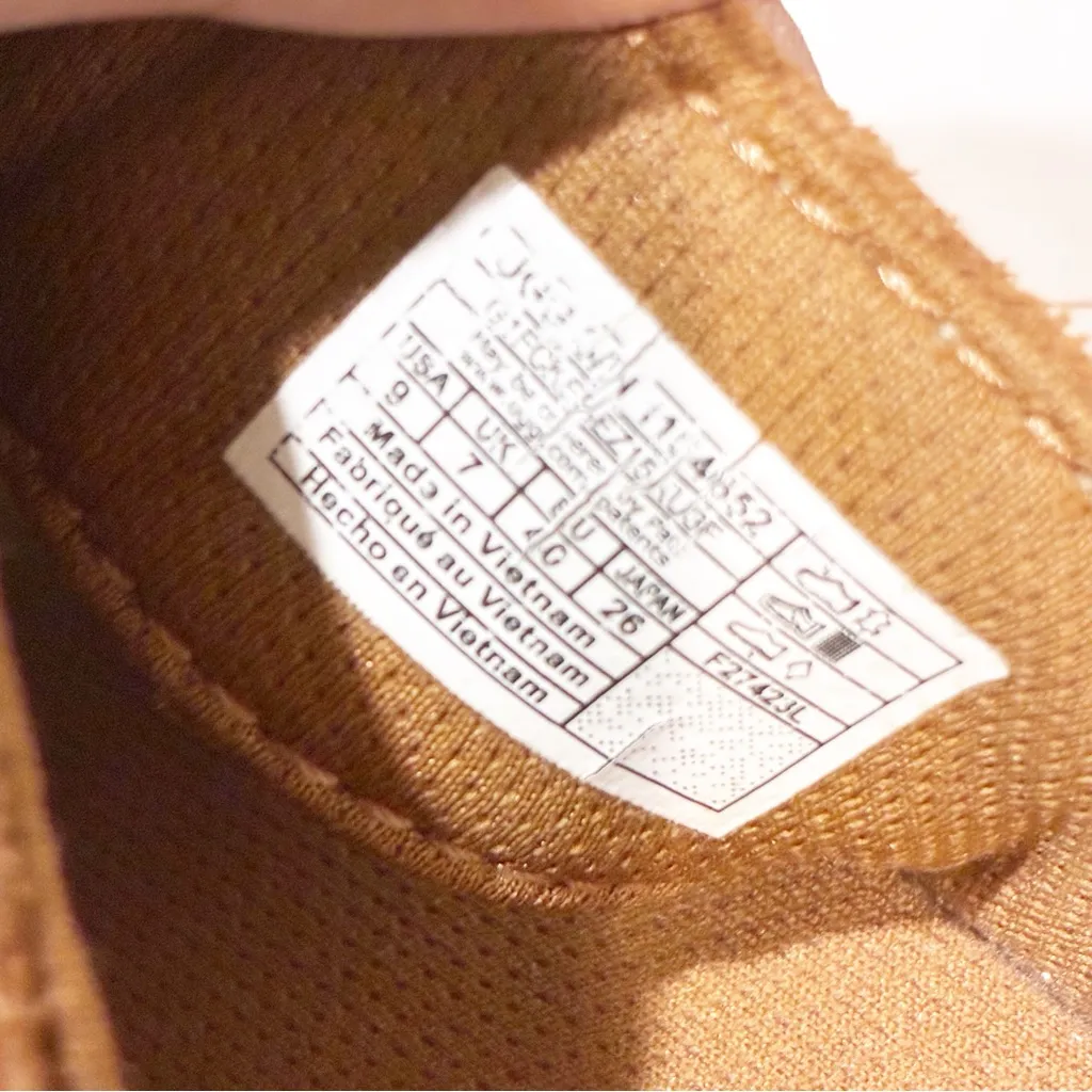 Ugg Brown Leather Goldenstar Slide Strappy Sandal Size 9 Slip On - Image 5