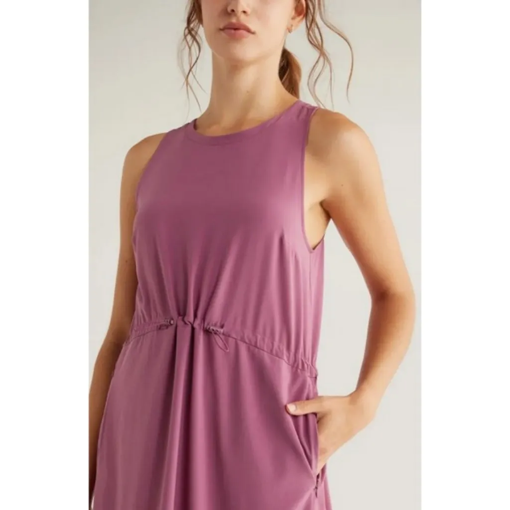 💕ZELLA💕 Pursuit Tiered Midi Dress ~ Purple Thunder Medium M NWT - Image 6