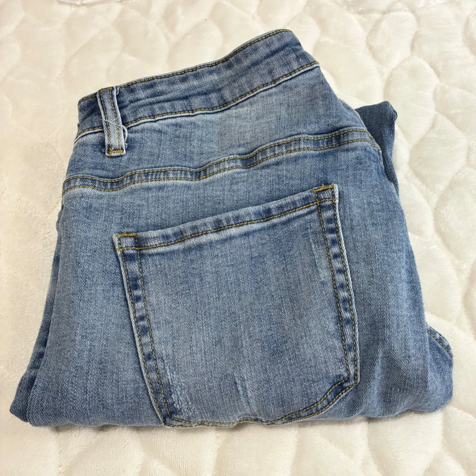 DOGMA Womens 1XL‎ Plus Size Blue Denim Jeans Comfort Stretch Casual High Rise - Image 5