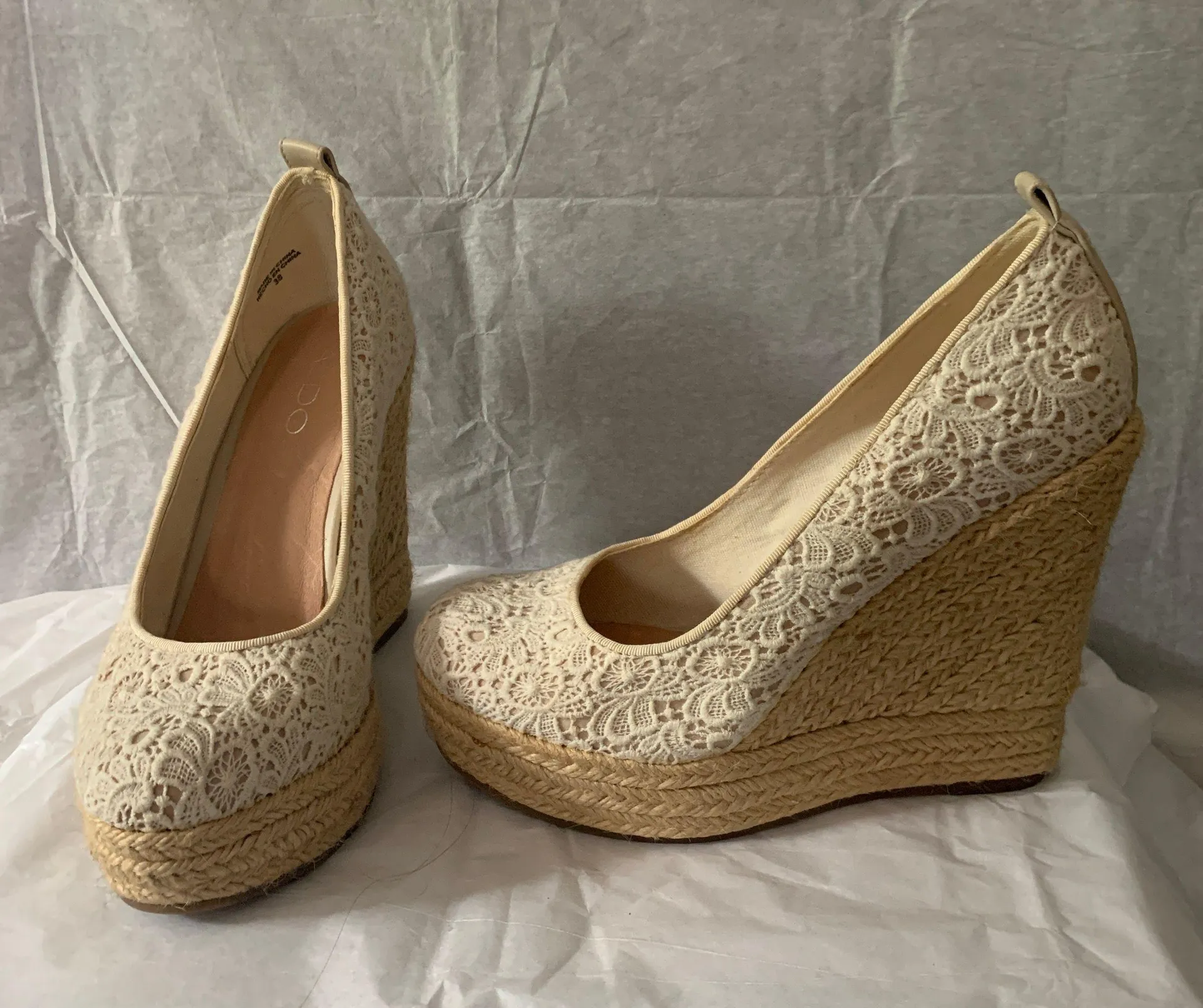 Wedge Lace Heels - Image 2