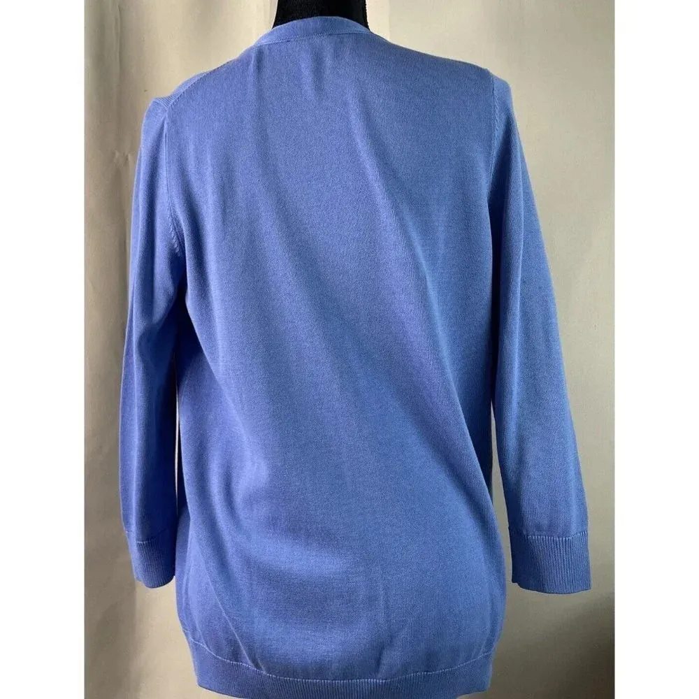 Talbots Periwinkle Cardigan Button Up Women’s Long Sleeve Sweater Size XS‎ - Image 2