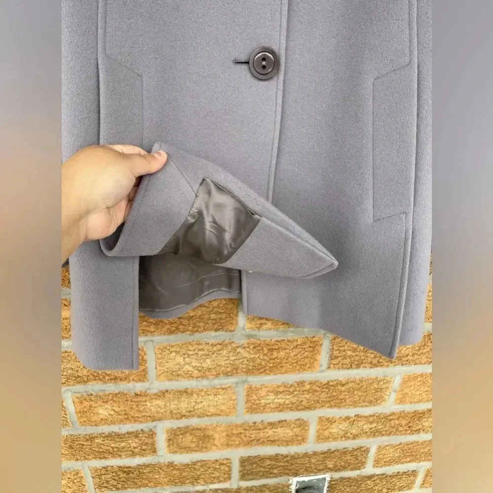 Cinzia Rocca wool cashmere blend coat size 2 Gray - Image 6