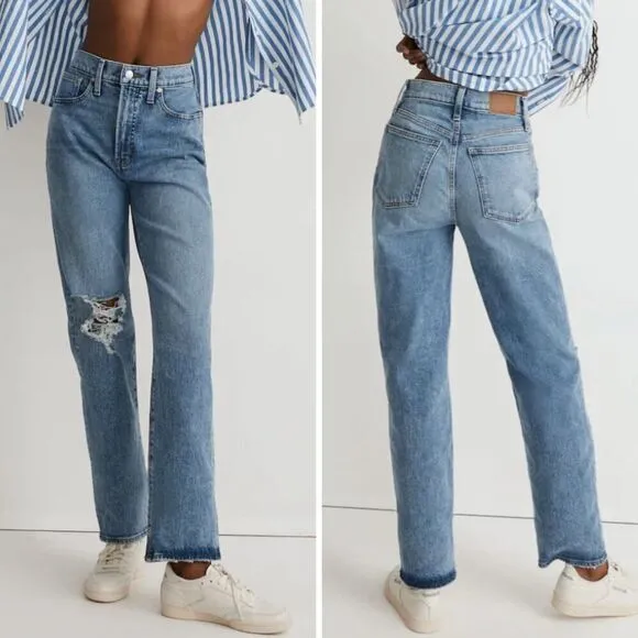 NEW Madewell The Perfect‎ Vintage Straight Jean in Kingsbury Wash, size 25 - Image 3