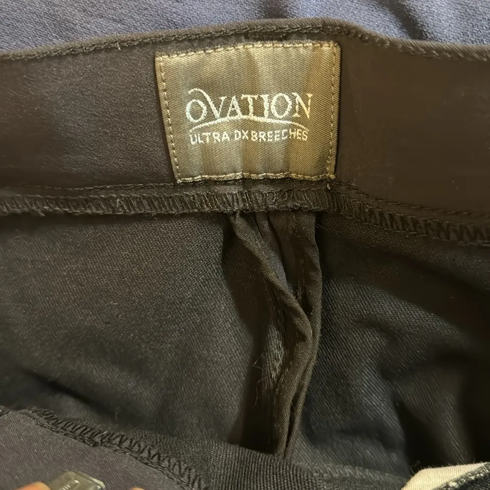Ovation breeches dri lex ladies navy blue riding pants size 32 R - Image 13