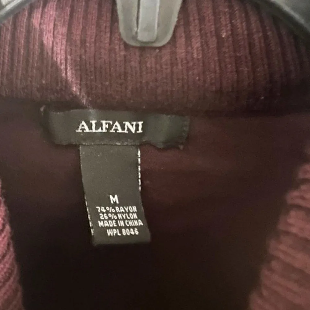 Alfani medium dark purple turtleneck Purple - Image 3