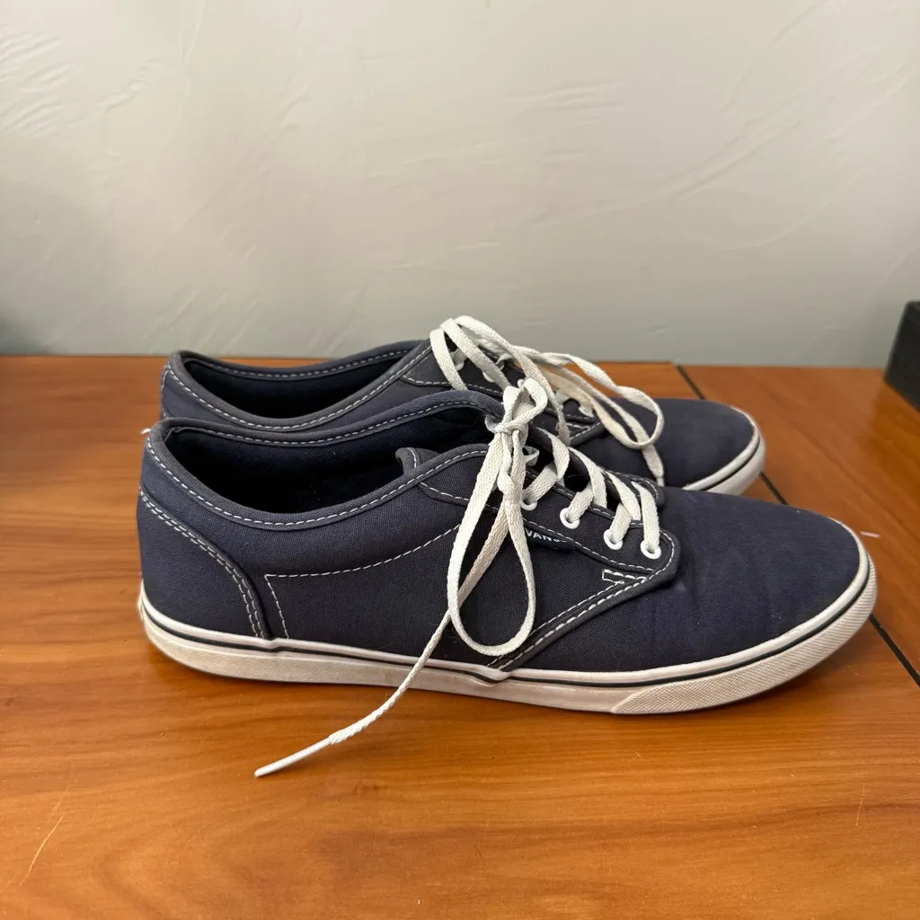 Vans TB4R Women’s Sneaker Navy Blue Lace Up Low Top Skate‎ Casual Canvas 9.5 - Image 4