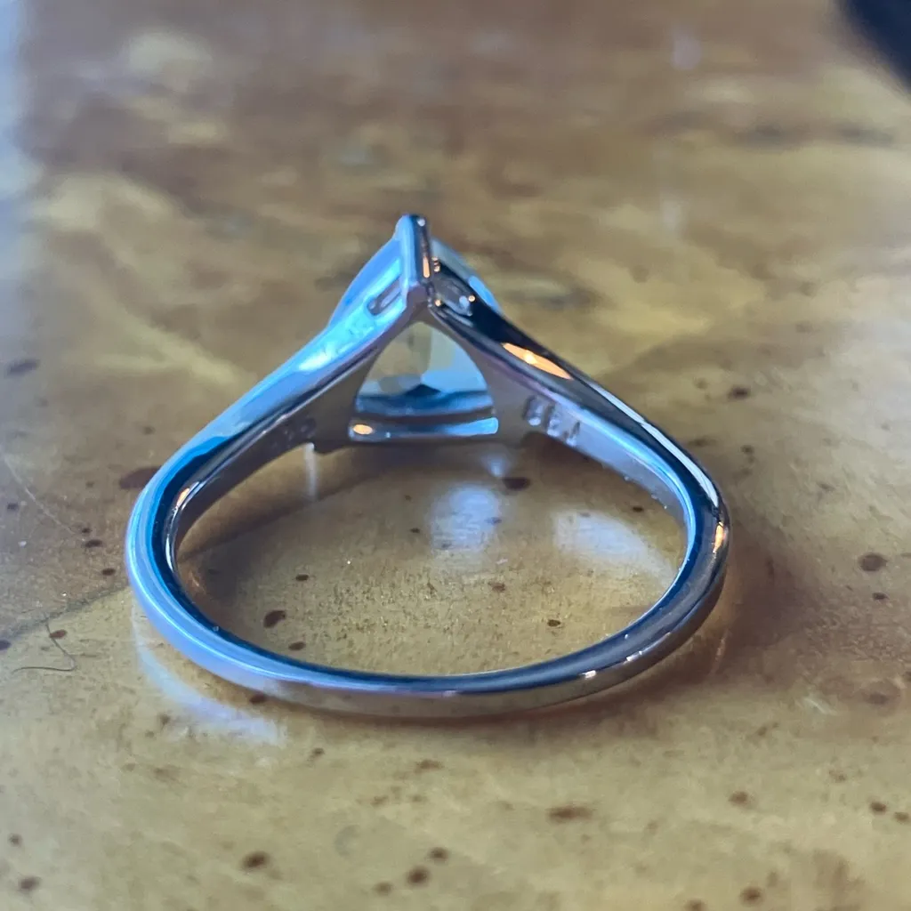 Sky Blue Topaz Sterling Silver Ring Size 9 - Image 5