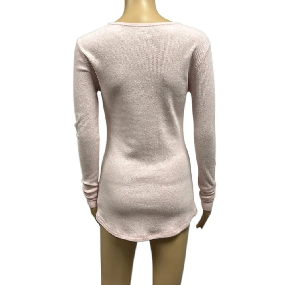 Disney Cinderella Wishes Come True Pink Long Sleeve Thermal Top Womens Medium - Image 3