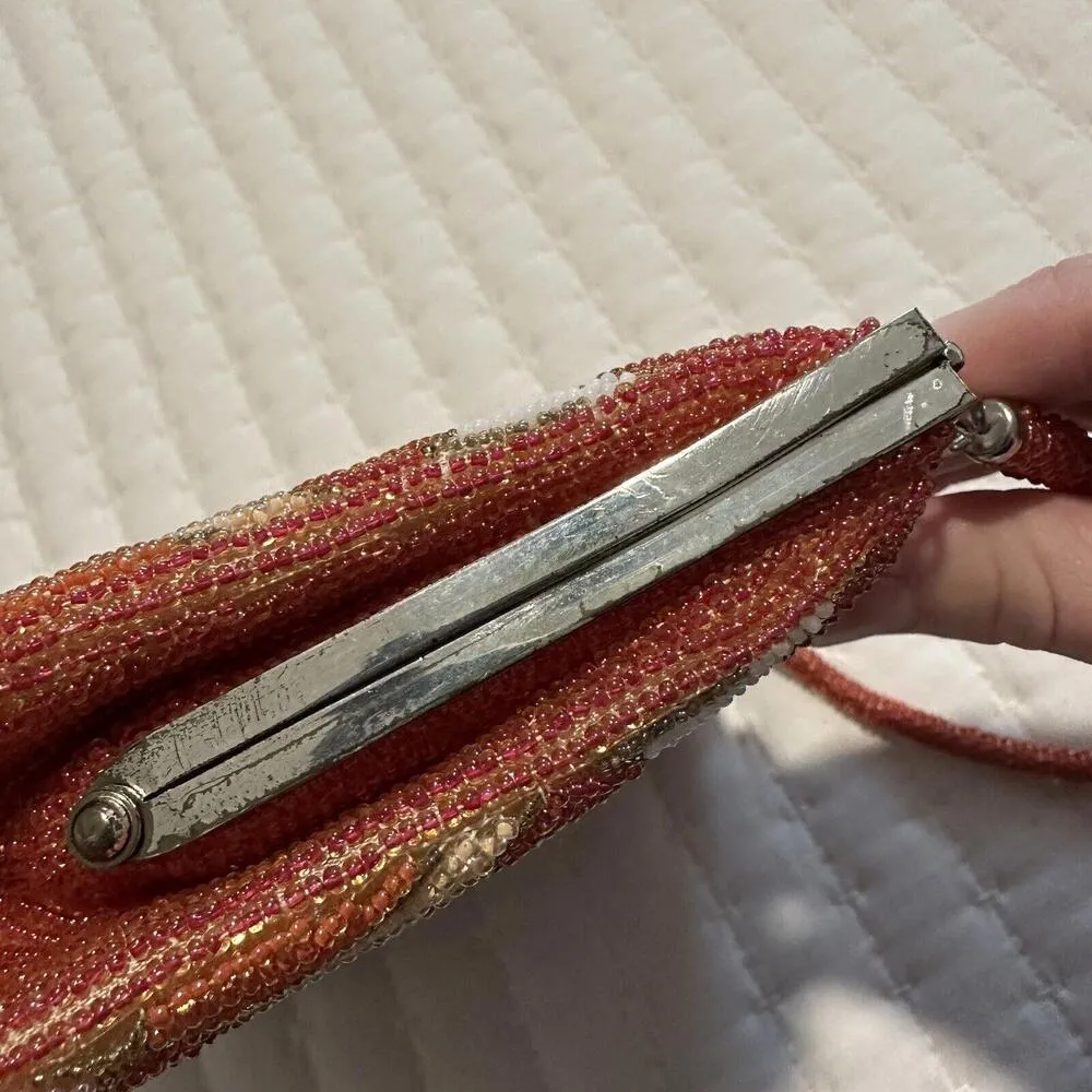 Multi Color Beaded Bead Hand Bag Purse Japanese Style Retro Graphic Women’s - Image 6