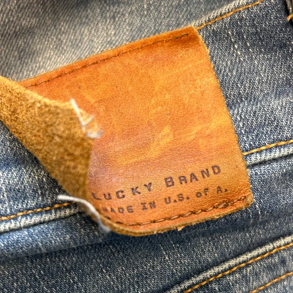 Lucky Brand Charlotte Rail blue Jeans Size 8 29 Ankle 8/29 White Oak Cone Denim - Image 12