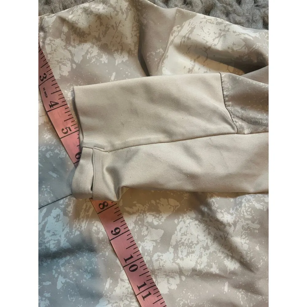 REI zip up layered running hoodie cream/tan siz xl Tan - Image 7