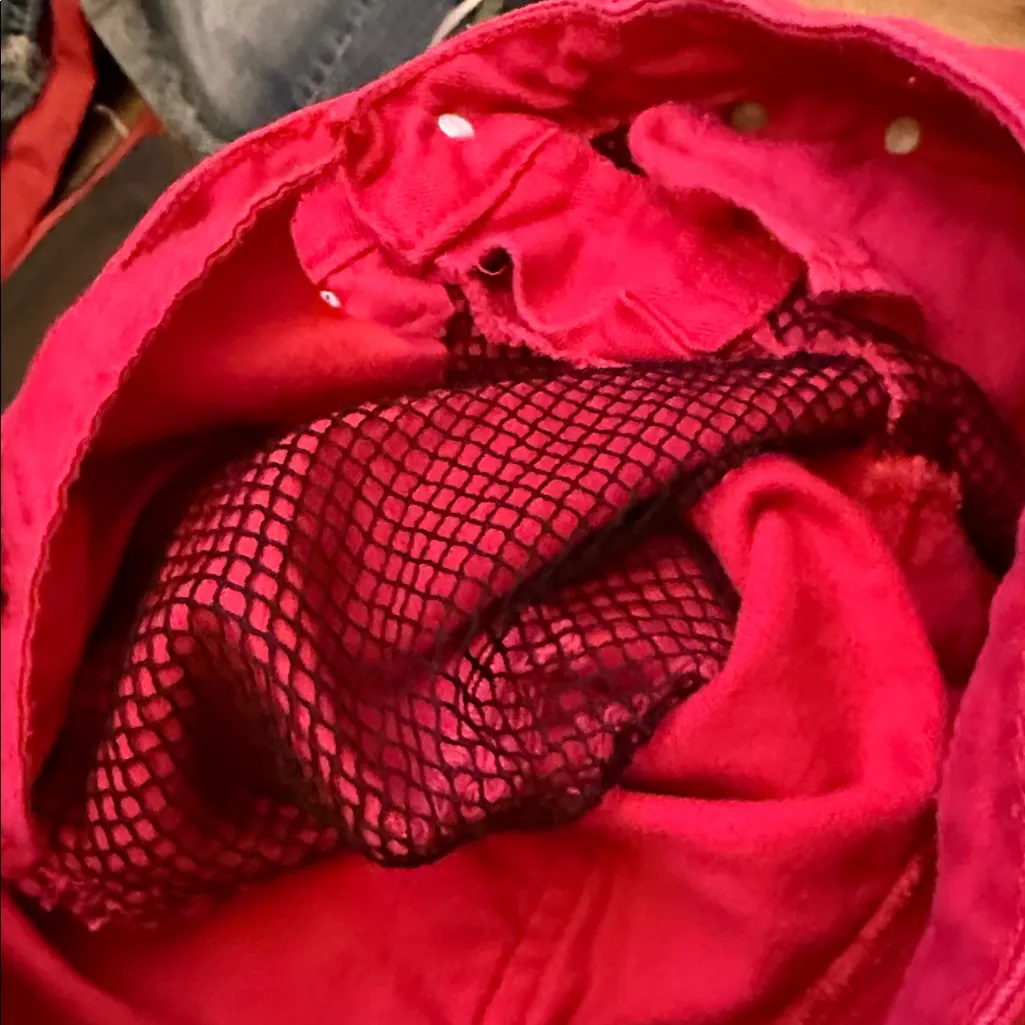 Vanilla Star Bold Red Denim with fishnet lining - Image 7