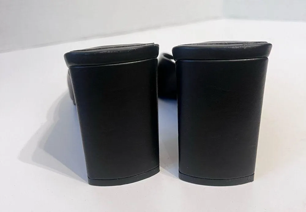 Jeffrey Campbell Inspired Black Square Toe Women’s Block Heel Sandals size 8 % - Image 5