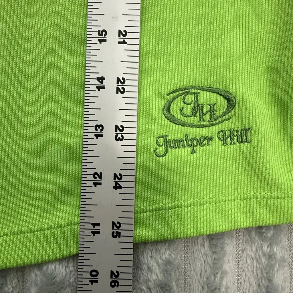 Cutter & Buck Polo Shirt Womens Large Green Ruched DryTec Juniper‎ Hill Golf Top - Image 6