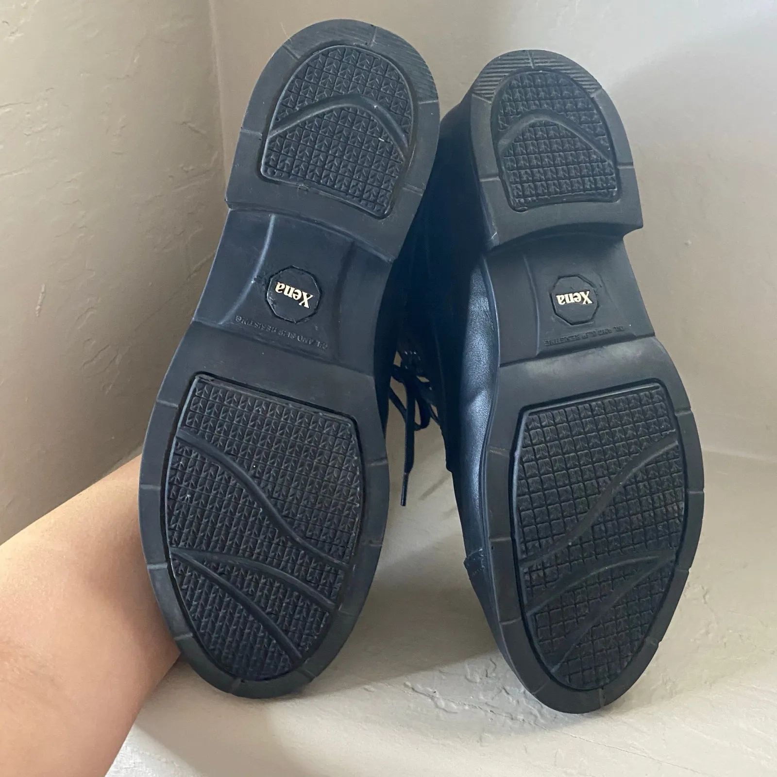 Xena Spice Lace Up Steel Toe Work Boots Womens Size 9 Jet Black Safety Boot - Image 8