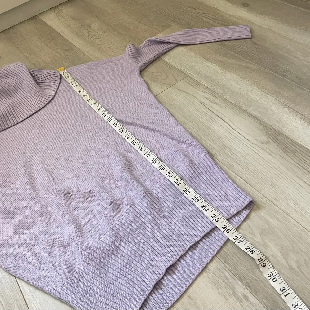 Susana Monaco Sweater wool turtleneck womens Purple (small) minimalist chic - Image 7