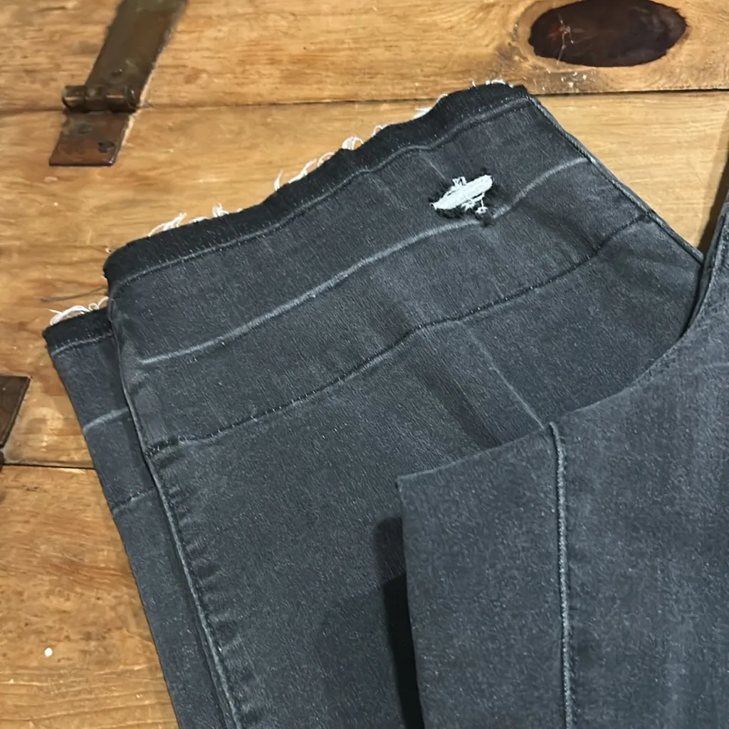 Woman’s Westbound Distressed Skinny Gray Jeans Size 22S - Image 2