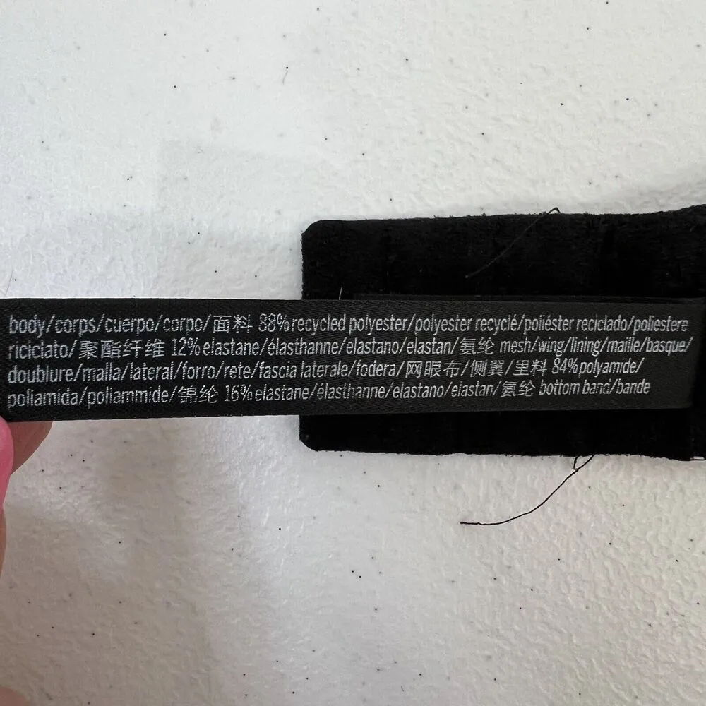 Victoria’s Secret PINK Active Sz M Sport Bra Ultimate Lightly Lined Black Floral Size M - Image 12