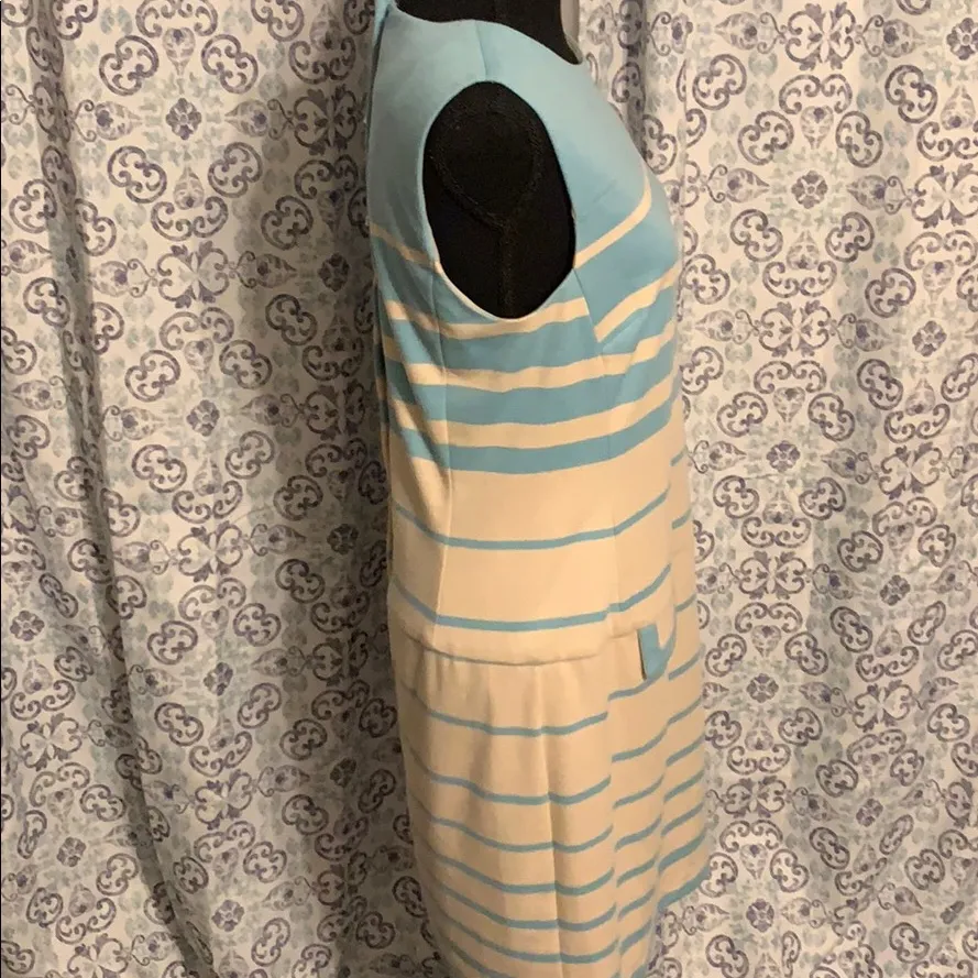 Size 10 muse sleeveless cotton dress. Tan - Image 2