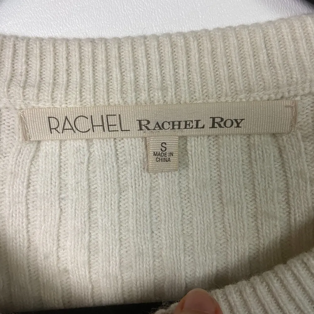 RACHEL ROY Women's Sz Sm Cream Sweater - Image 2