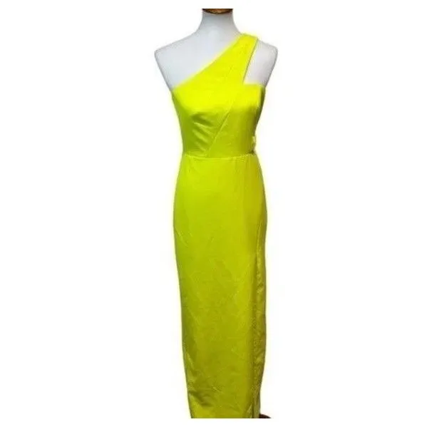 Aidan Mattox Aidan Mattox MN1E203657 - Asymmetric High Slit Evening Gown Size 6 - Image 5