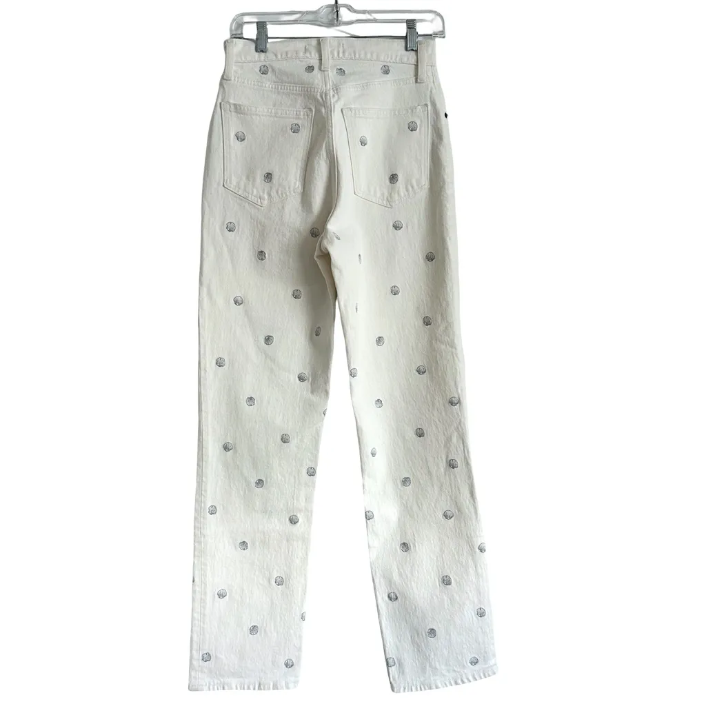 NWT Abercrombie & Fitch The 90s Straight Ultra High Rise Five Pocket Ivory Jean - Image 5