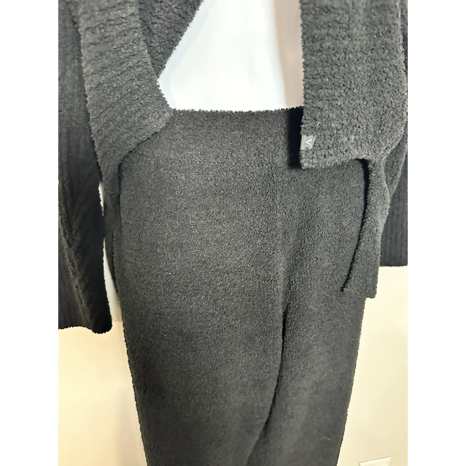 Victoria's Secret Heavenly Popcorn Teddy Knit Lounge Set Black XL - 2pc EUC - Image 3