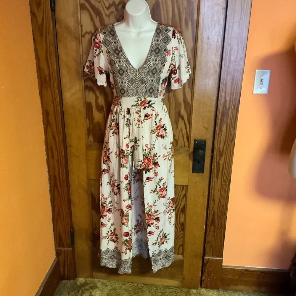 Angie boho floral romper dress - Image 10