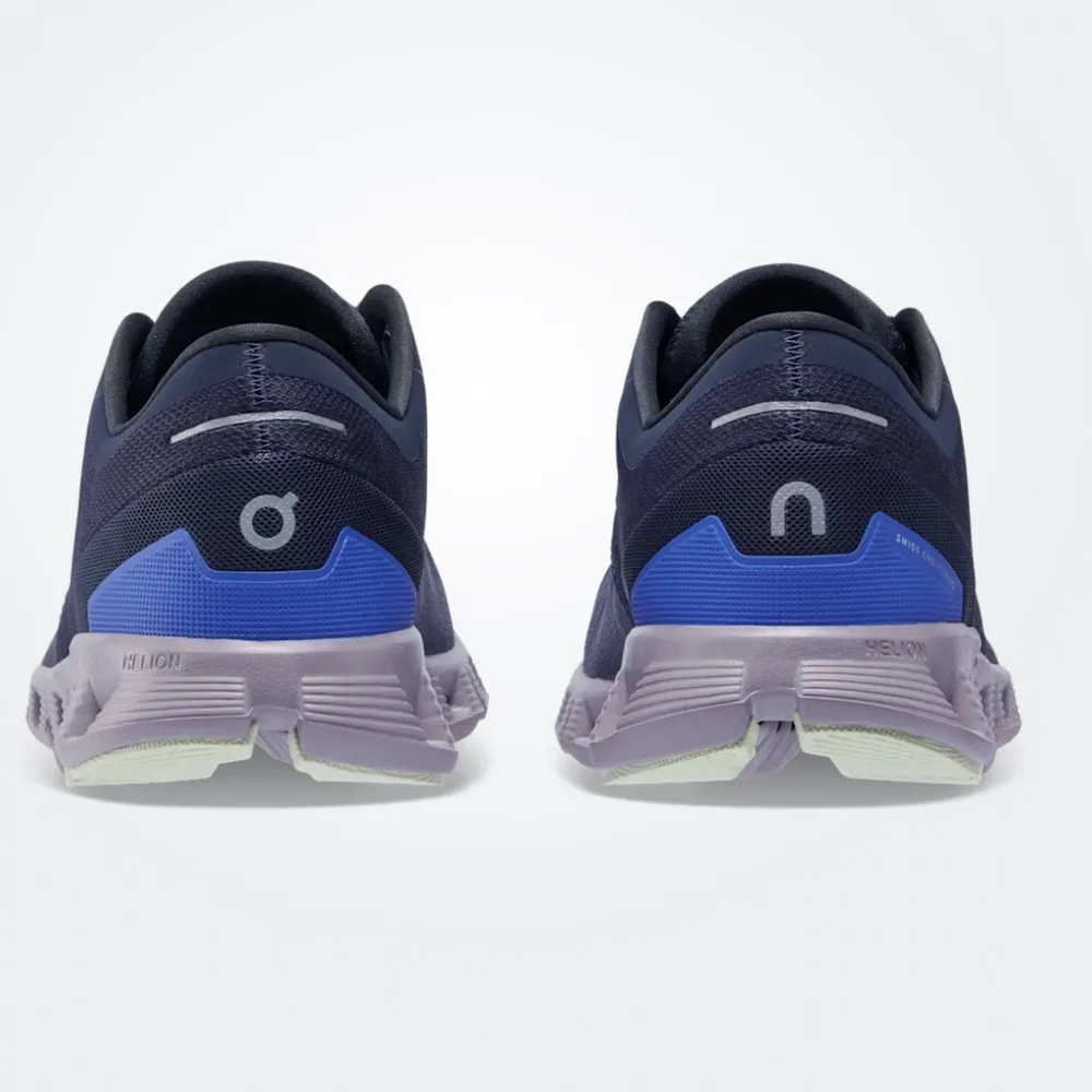 On Cloud Cloud X 3 Midnight Heron Sneakers Purple Size 8.5 - Image 4
