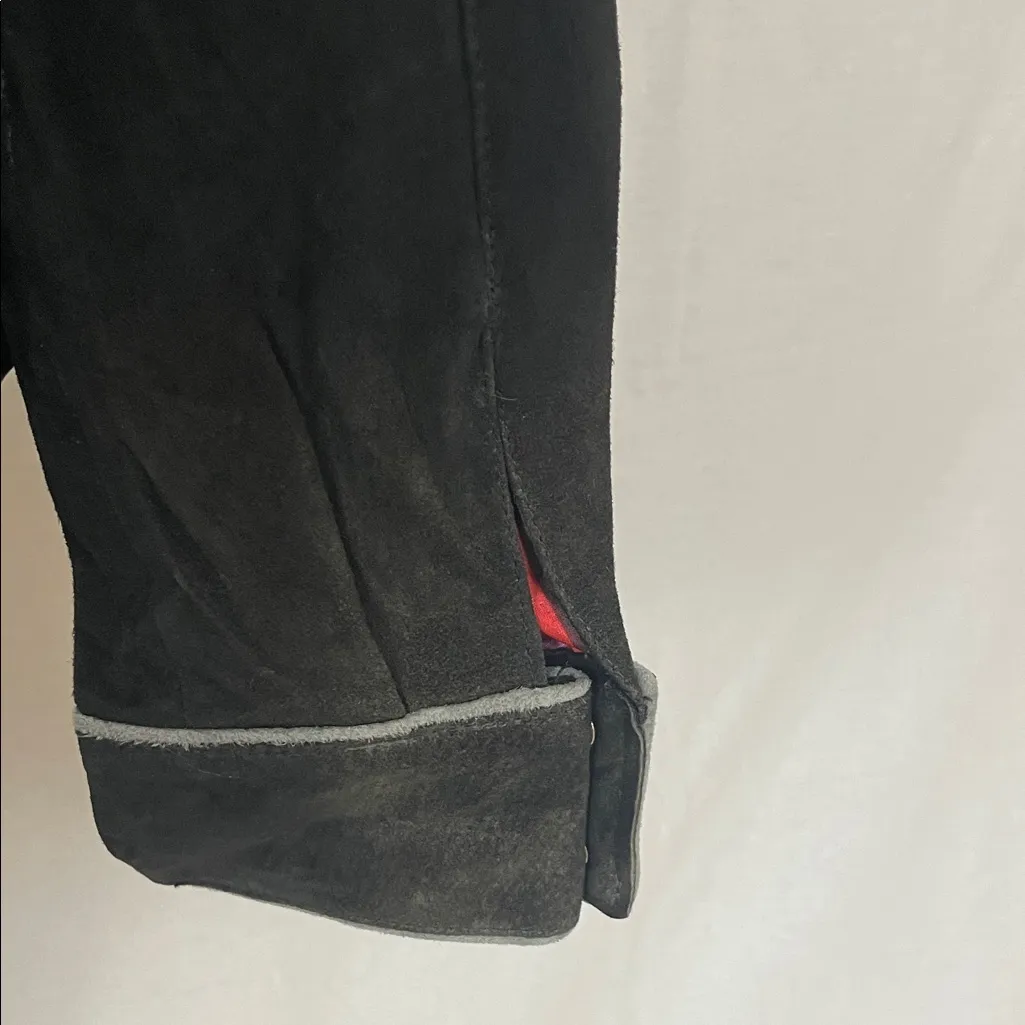 Bushwacker Embroidered Black Suede Jacket Size Large NWT - Image 4