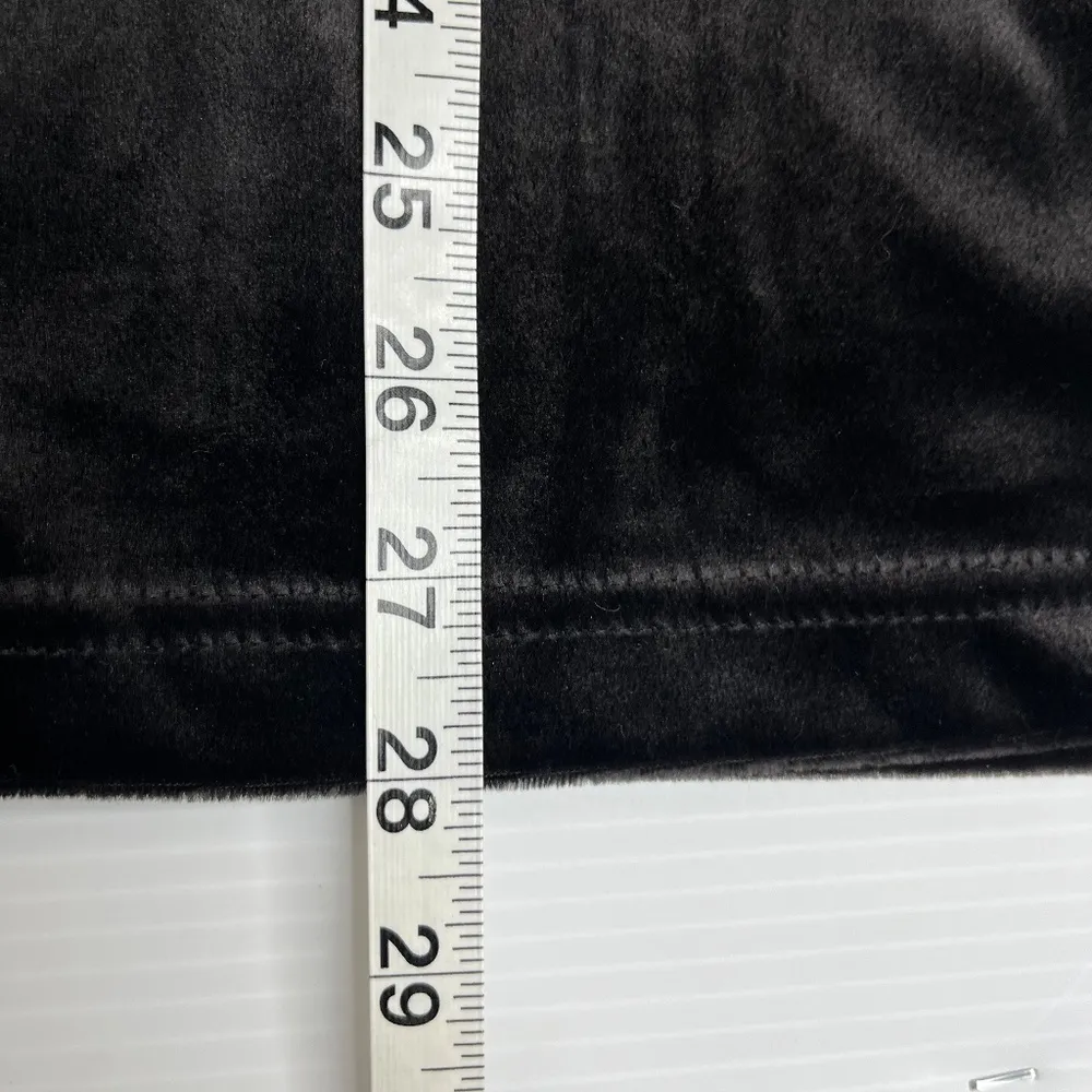 Euro Joy Vintage Black Zip Closure Jacket Womens Sweater with Detail Size L Size L - Image 4