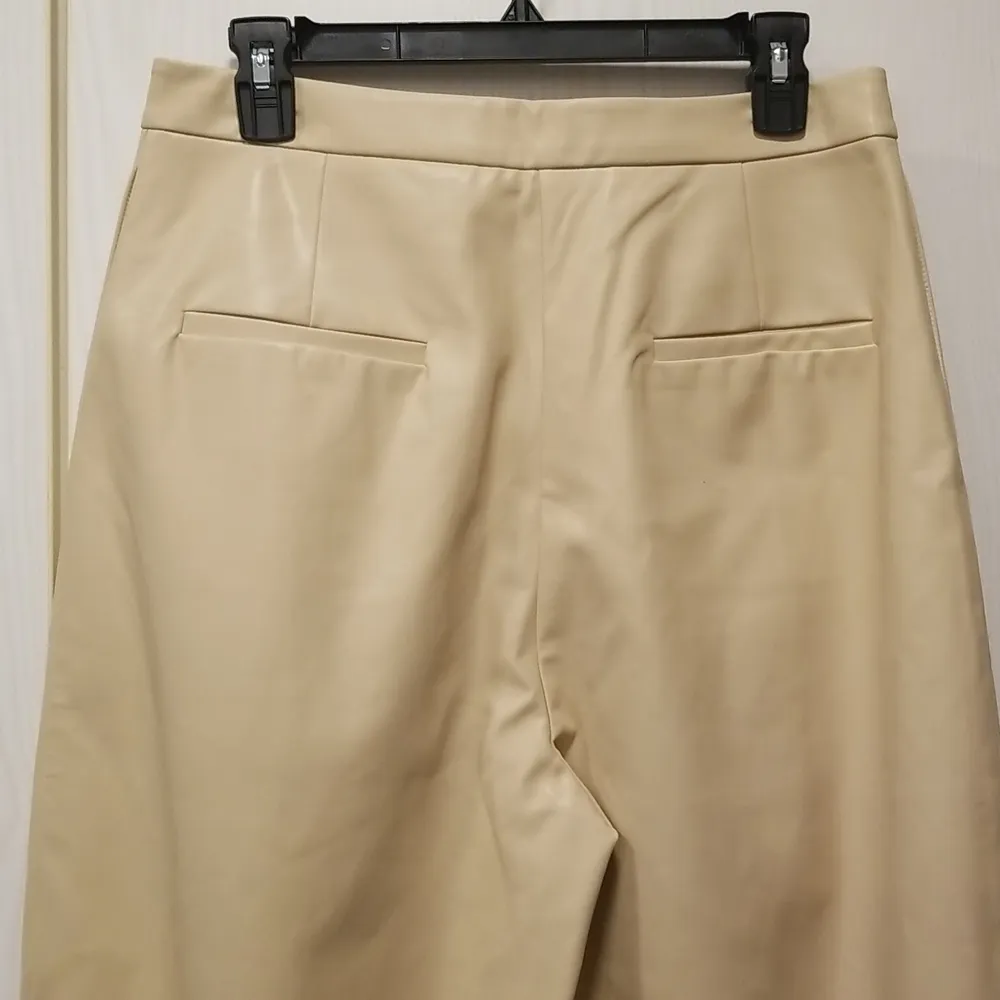 💕CULT GAIA💕 Cleo Pant Ash High Rise Pleated Faux Leather Trousers Large L NWT - Image 13