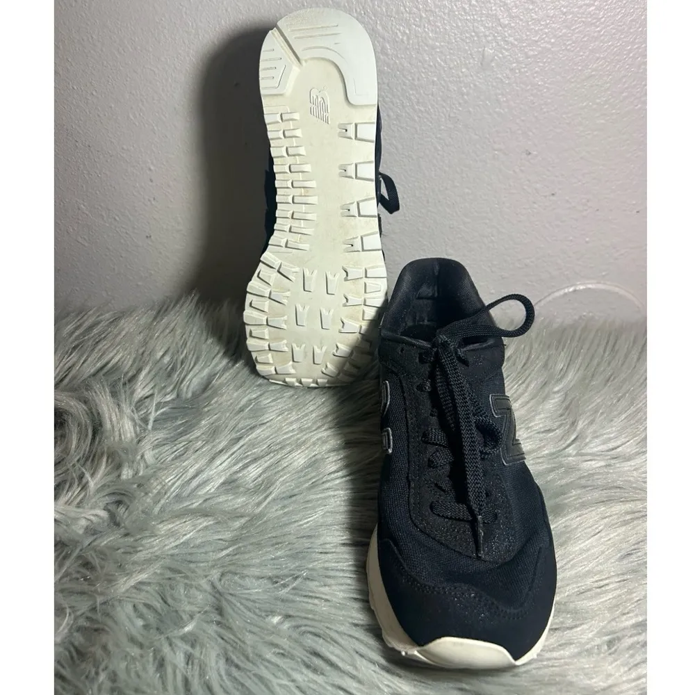 New Balance 515 Women’s Black Purple Sparkle Suede Mesh Sneakers Size 9.5 - Image 12