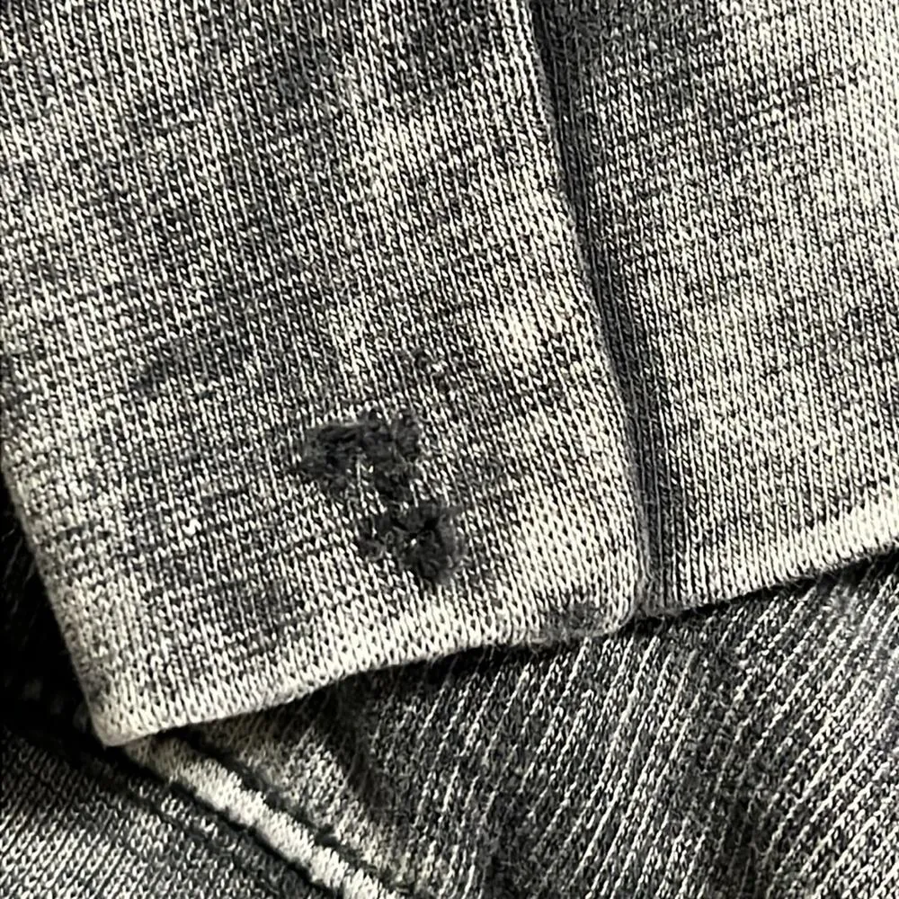 Ed Sheeran Divide Tour small acid wash grey pullover hoodie concert distressed Gray - Image 7