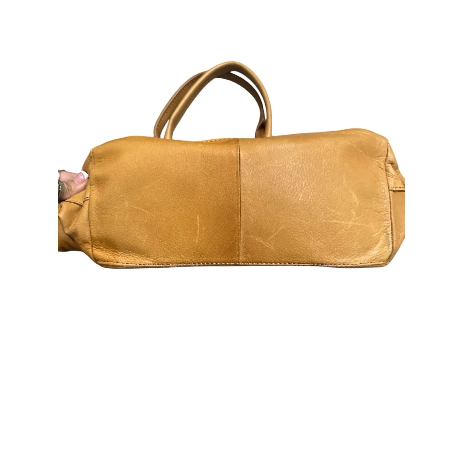 American Leather Co. Carrie‎ Dome Satchel Bag Purse - Image 2